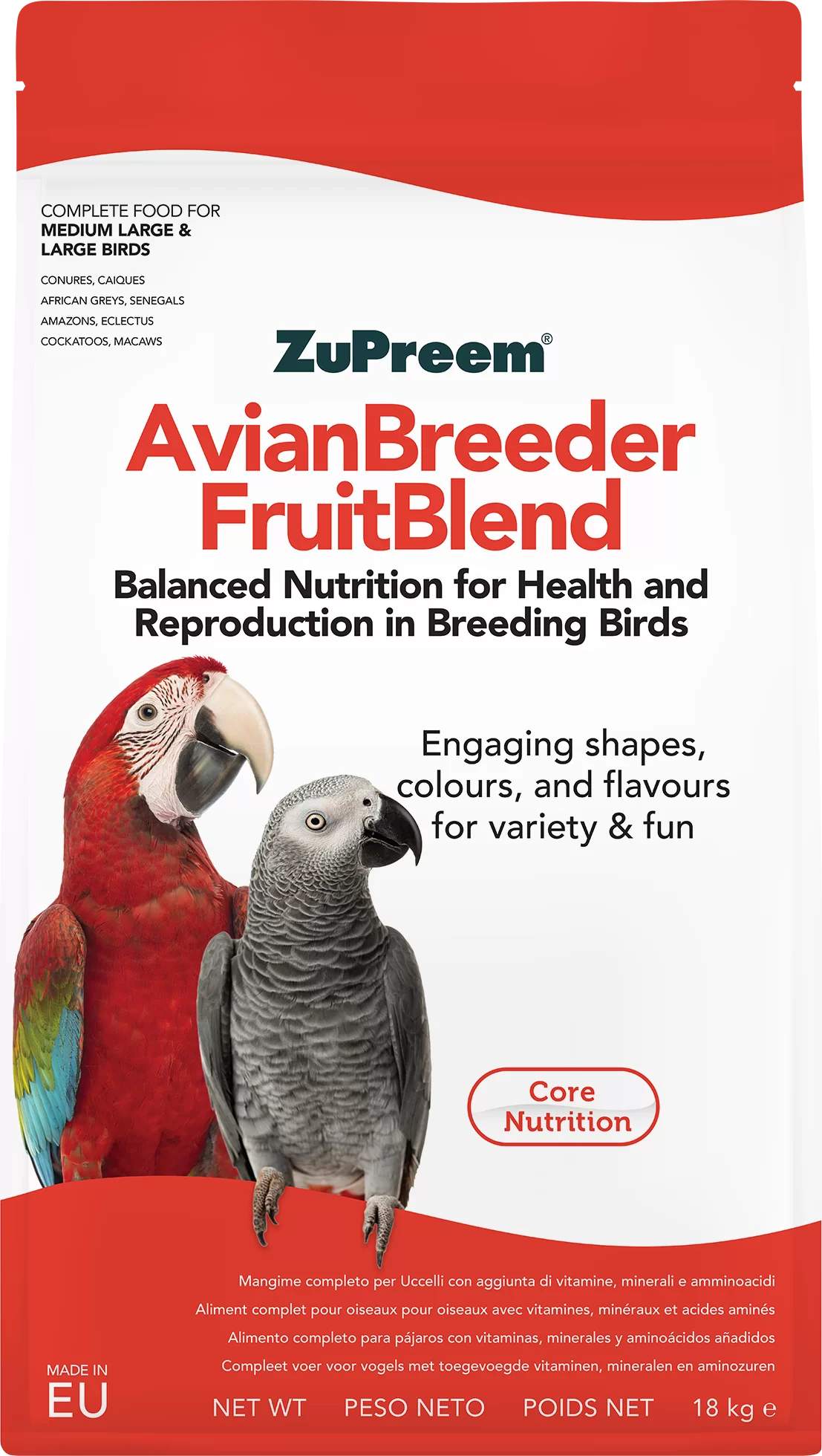 ZuPreem FruitBlend AvianBreeder M/L 18 kg